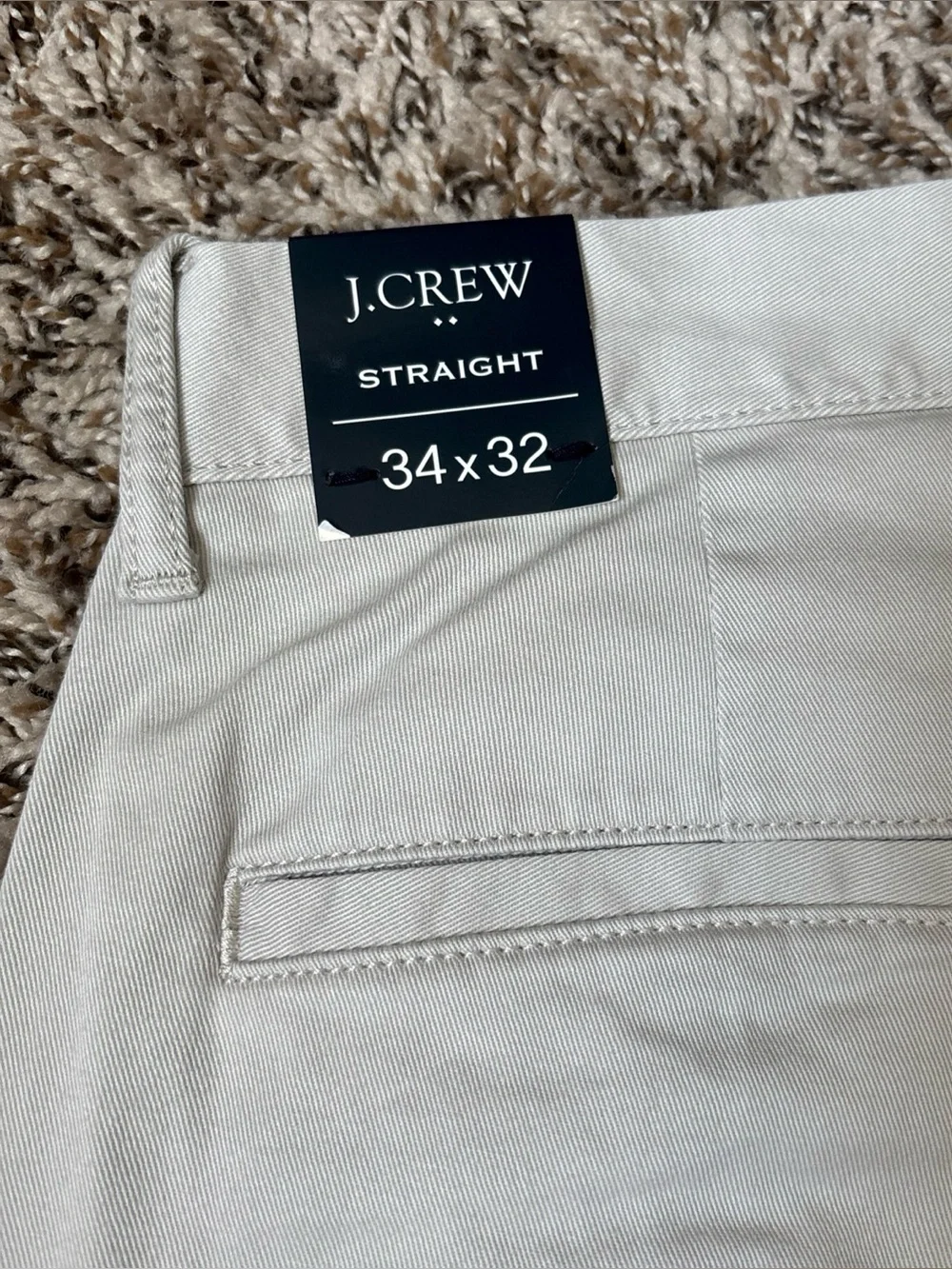 J. Crew Men's Chino Pants in Light Stone